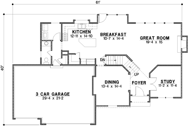 Main Floor Plan: 21-375