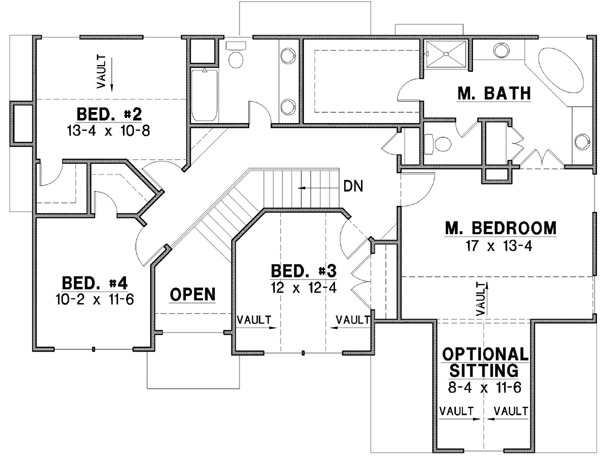 Upper/Second Floor Plan: 21-376