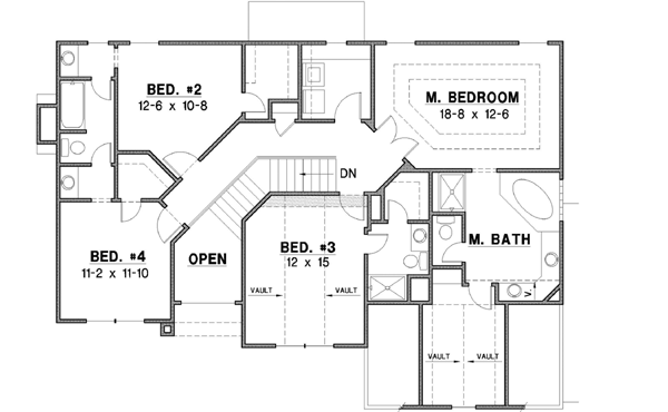 Upper/Second Floor Plan: 21-378