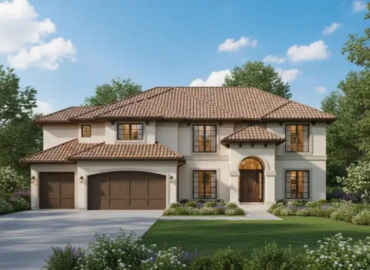Traditional house plans 21-379 - front exterior, 3,118 sq ft, 4 bed, 3 bath house plans | Monster House Plans