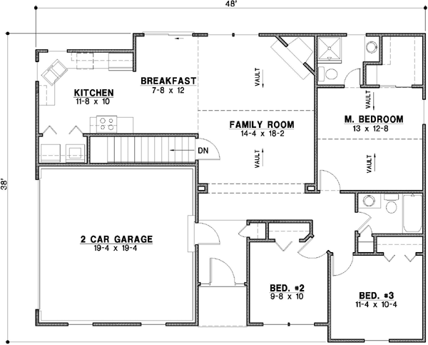 Main Floor Plan: 21-383