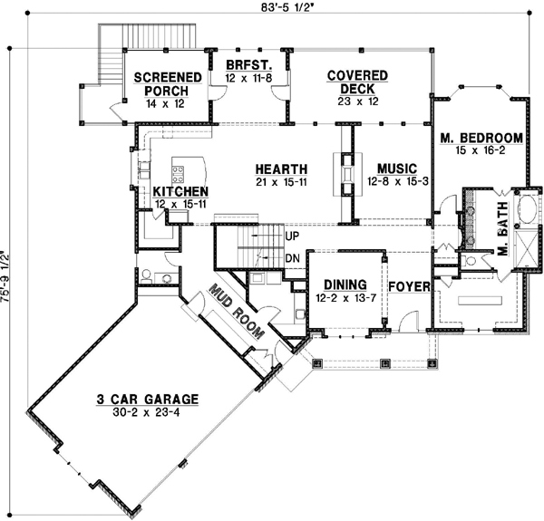 Main Floor Plan: 21-384