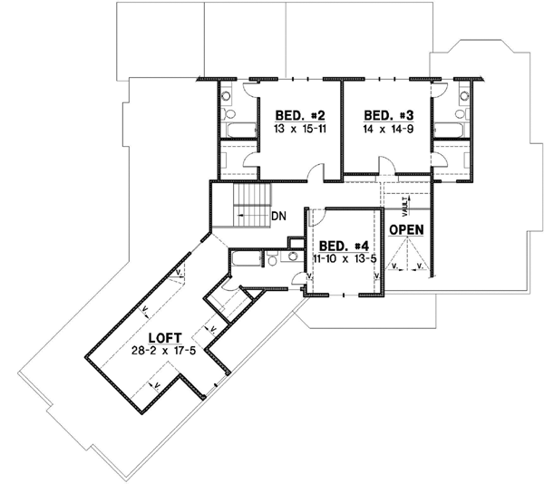 Upper/Second Floor Plan: 21-384