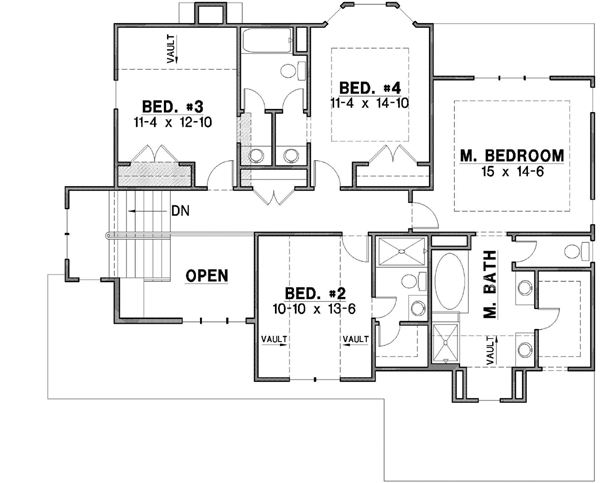 Upper/Second Floor Plan: 21-386