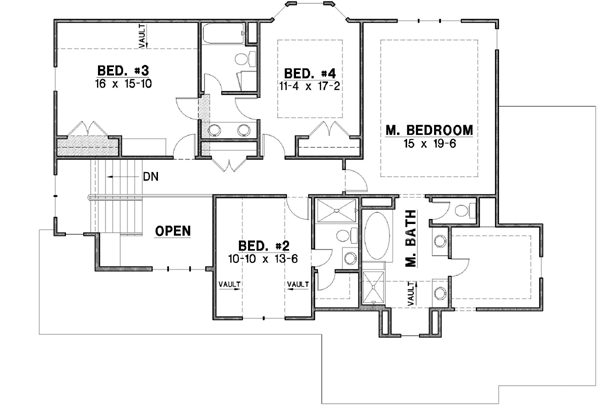 Upper/Second Floor Plan: 21-387