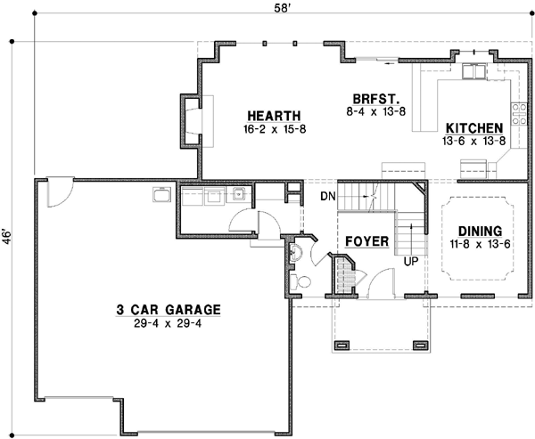 Main Floor Plan: 21-388