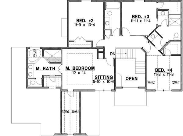 Upper/Second Floor Plan: 21-388