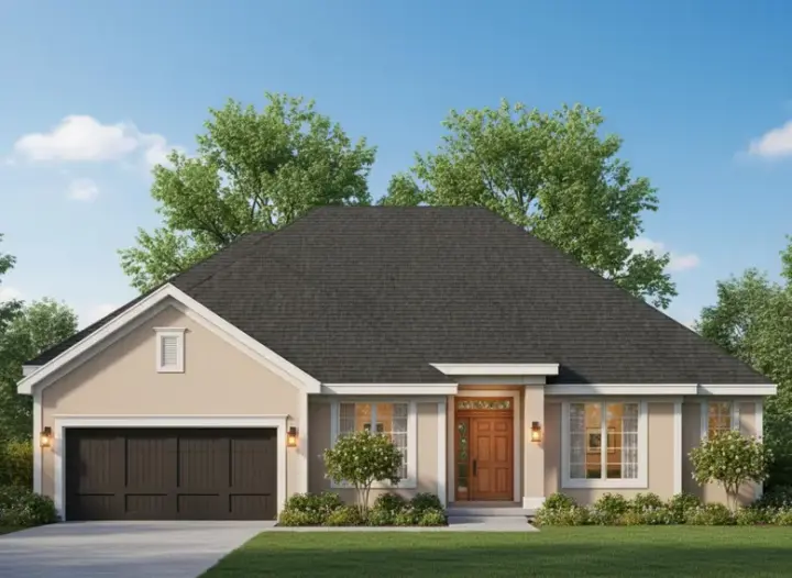 Traditional house plans 21-391 - front exterior, 2,742 sq ft, 4 bed, 3 bath house plans | Monster House Plans