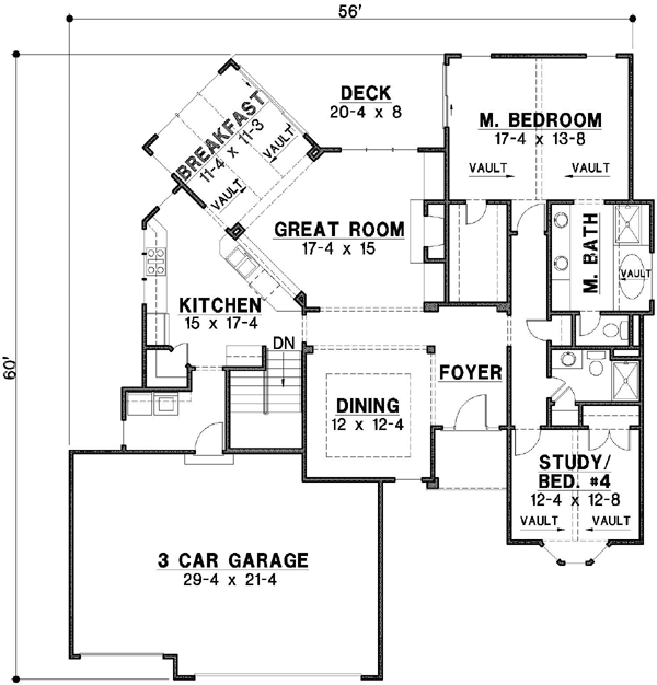 Main Floor Plan: 21-392