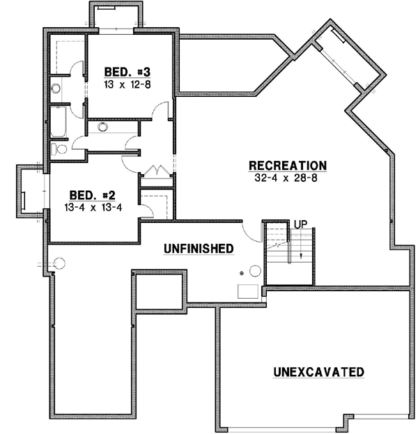 Lower Floor Plan: 21-393