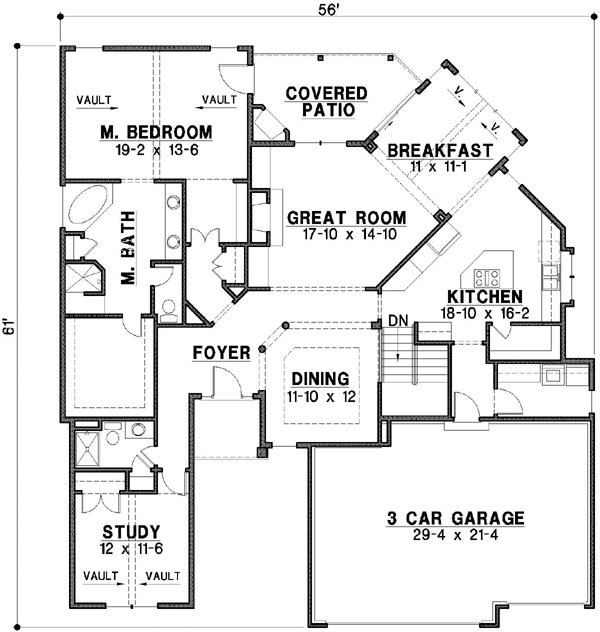 Main Floor Plan: 21-393