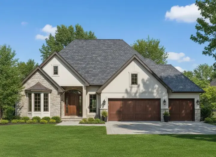 Traditional house plans 21-394 - front exterior, 2,810 sq ft, 4 bed, 3 bath house plans | Monster House Plans