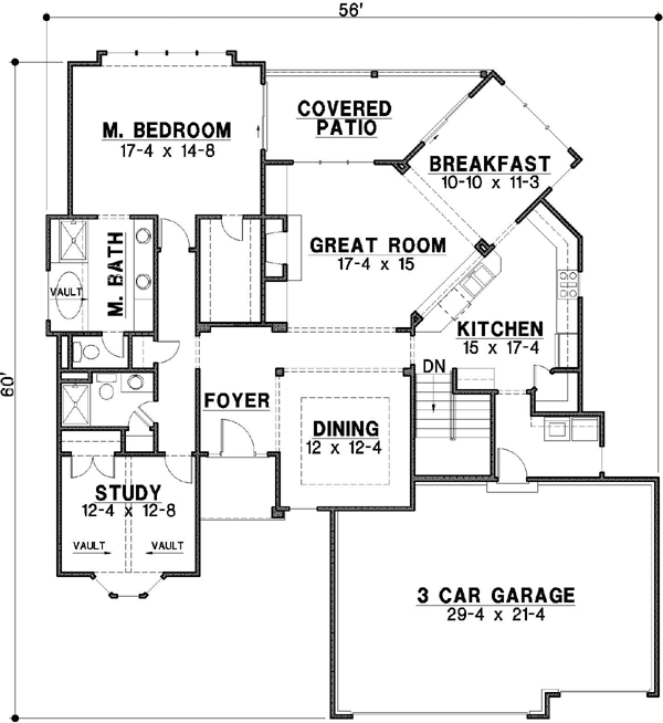 Main Floor Plan: 21-394