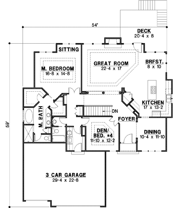 Main Floor Plan: 21-395