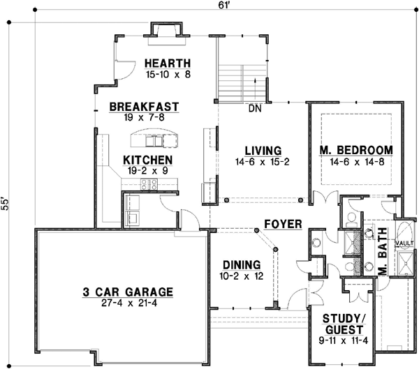 Main Floor Plan: 21-396