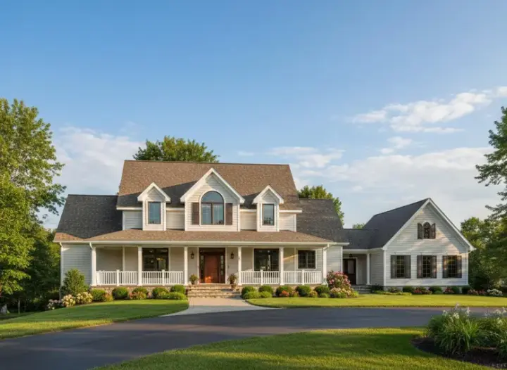 Country house plans 21-399 - front exterior, 3,602 sq ft, 4 bed, 3 bath house plans | Monster House Plans
