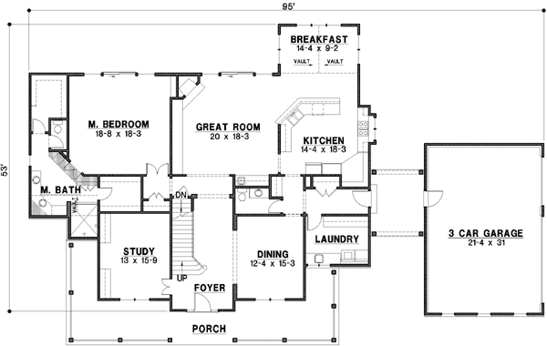Main Floor Plan: 21-399
