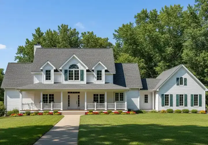 Country house plans 21-400 - front exterior, 3,262 sq ft, 4 bed, 3 bath house plans | Monster House Plans