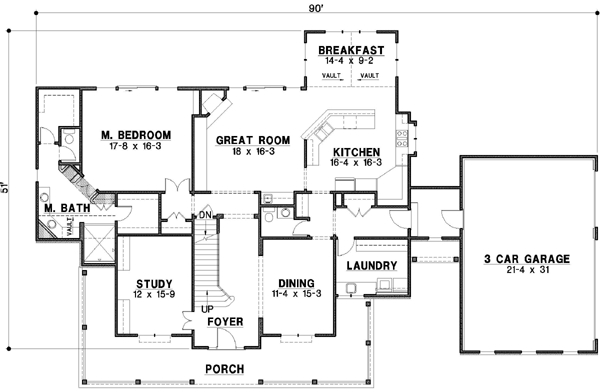Main Floor Plan: 21-400
