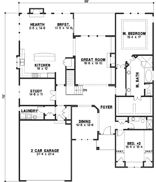 Main Floor Plan: 21-401