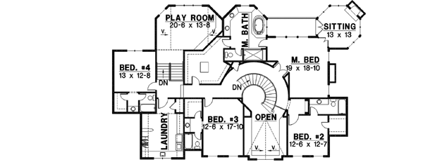 Upper/Second Floor Plan: 21-403