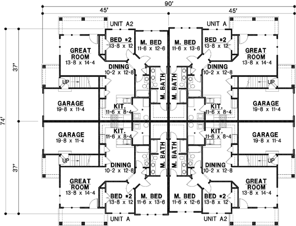 Main Floor Plan: 21-404