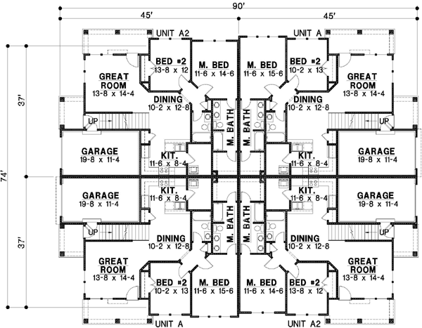 Main Floor Plan: 21-408