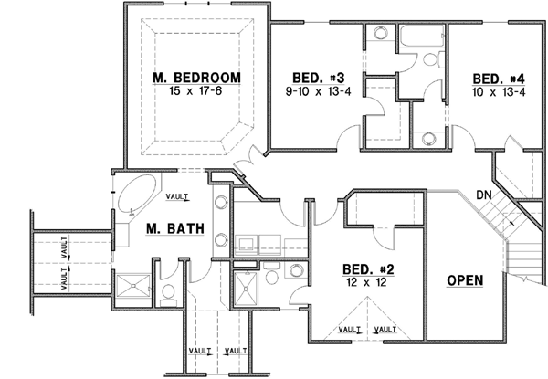 Upper/Second Floor Plan: 21-410