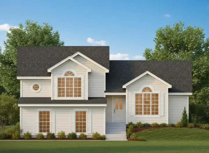 Traditional house plans 21-411 - front exterior, 1,439 sq ft, 3 bed, 2 bath house plans | Monster House Plans