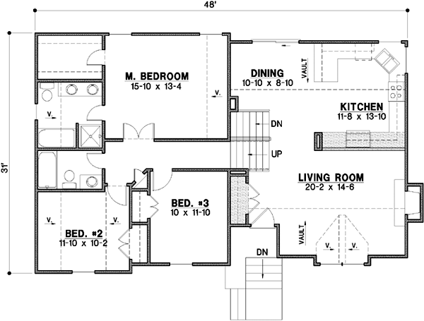 Main Floor Plan: 21-412