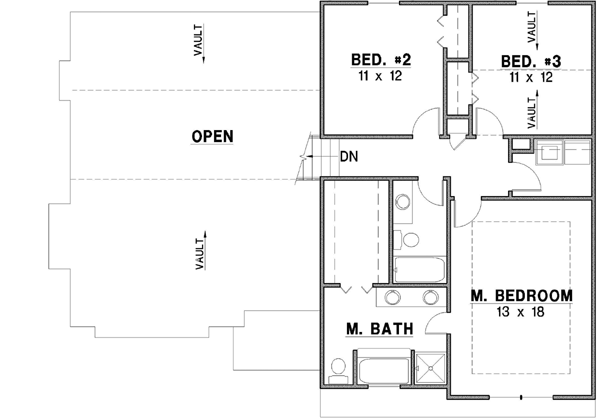 Upper/Second Floor Plan: 21-415