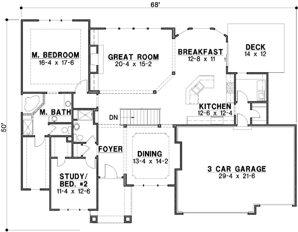 Main Floor Plan: 21-419