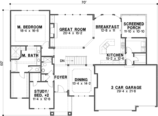 Main Floor Plan: 21-420