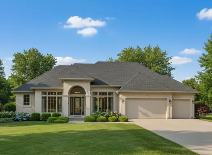 Traditional house plans 21-421 - front exterior, 3,574 sq ft, 4 bed, 4 bath house plans | Monster House Plans