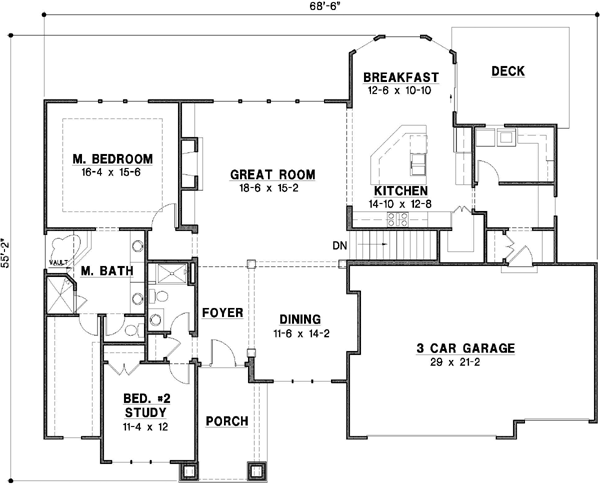 Main Floor Plan: 21-423