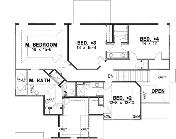 Upper/Second Floor Plan: 21-425