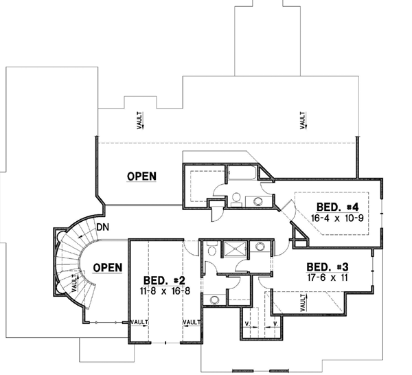 Upper/Second Floor Plan: 21-426