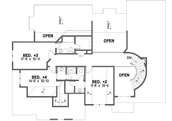 Upper/Second Floor Plan: 21-427