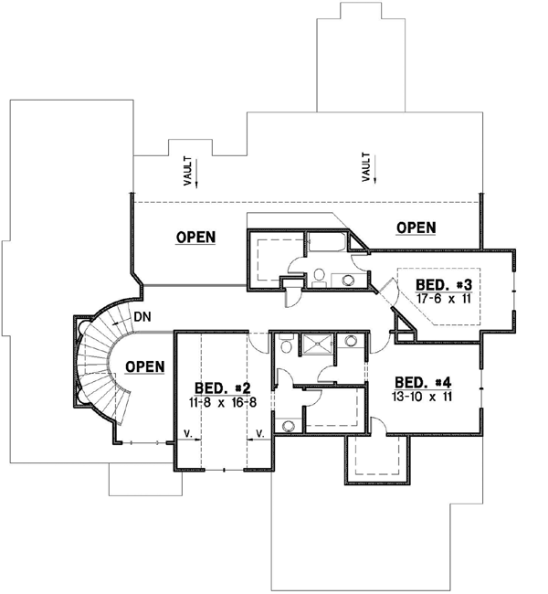 Upper/Second Floor Plan: 21-428