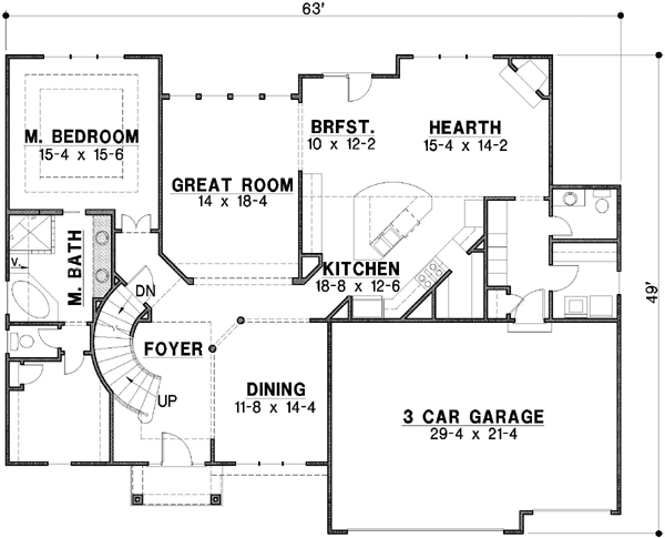 Main Floor Plan: 21-429