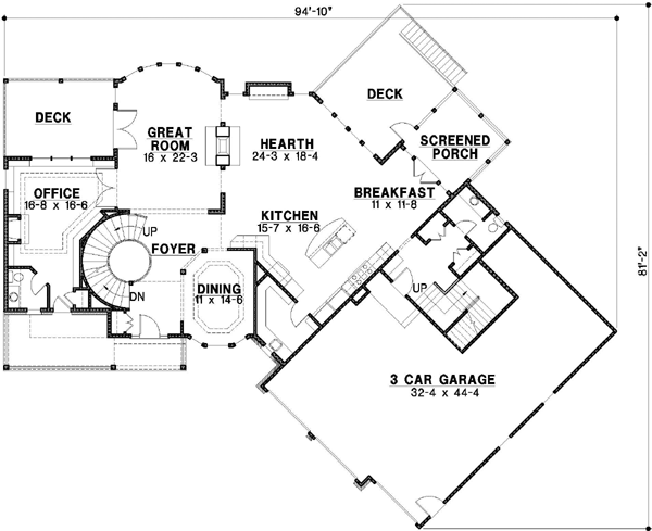 Main Floor Plan: 21-430