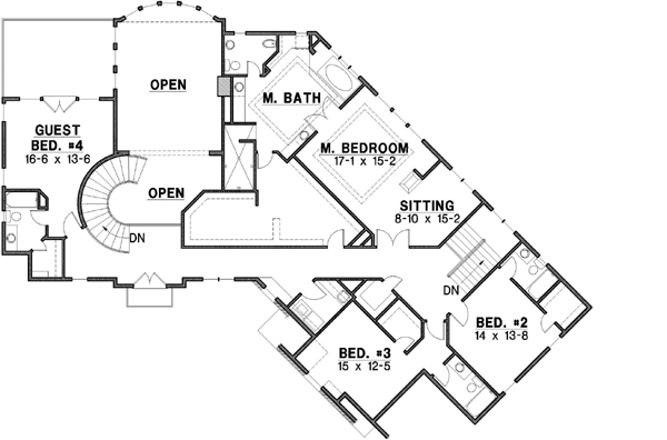 Upper/Second Floor Plan: 21-430