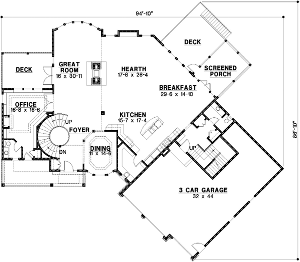 Main Floor Plan: 21-431