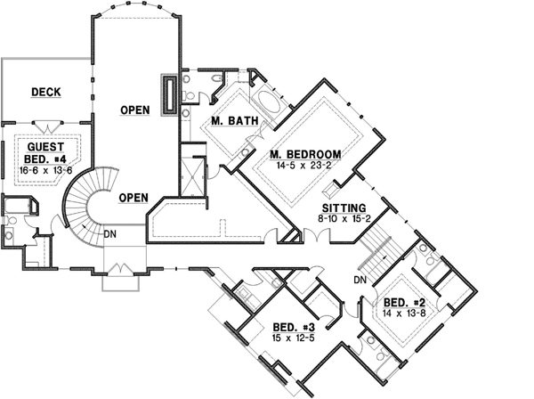Upper/Second Floor Plan: 21-431
