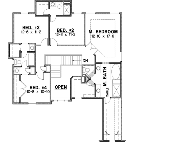 Upper/Second Floor Plan: 21-433