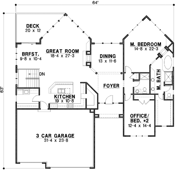 Main Floor Plan: 21-436