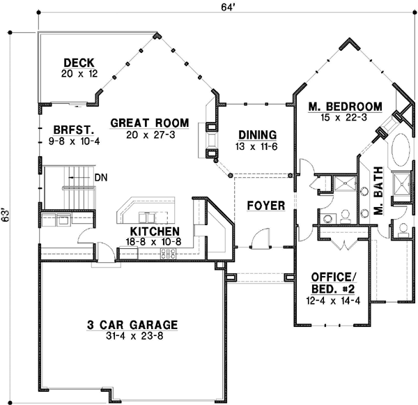 Main Floor Plan: 21-437