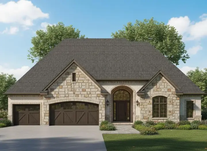 Traditional house plans 21-440 - front exterior, 3,260 sq ft, 3 bed, 3 bath house plans | Monster House Plans