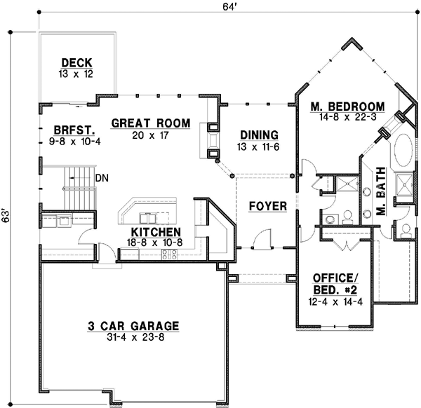 Main Floor Plan: 21-440