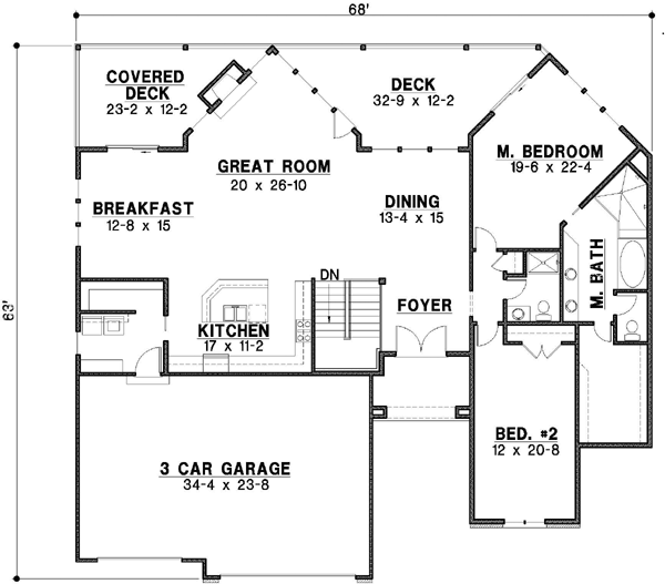 Main Floor Plan: 21-442
